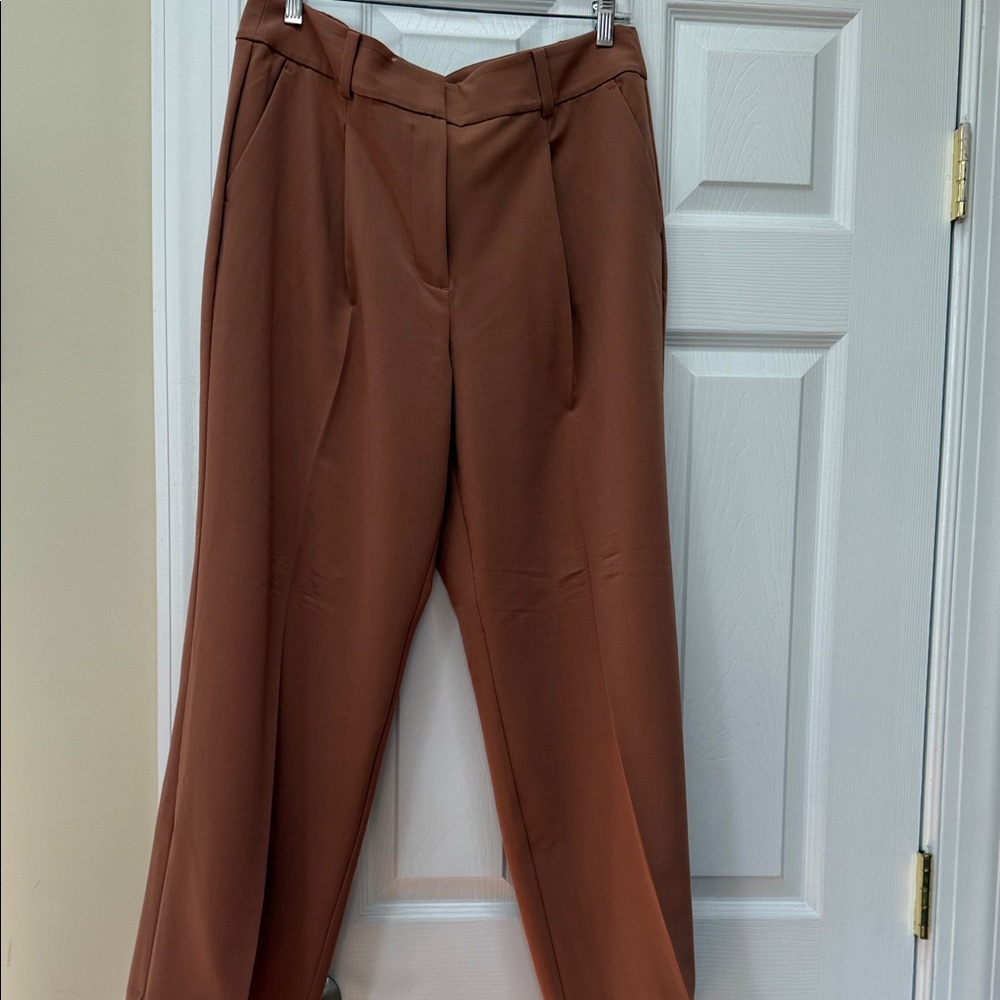 LOFT Women's Pink Wide Leg Pants - Picture 3 of 4